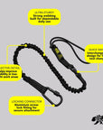 BearTOOLS Interchangeable Quick-Switch Tool Safety Lanyard - Black - 1 Pack