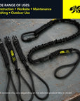 BearTOOLS Interchangeable Quick-Switch Tool Safety Lanyard - Black - 1 Pack