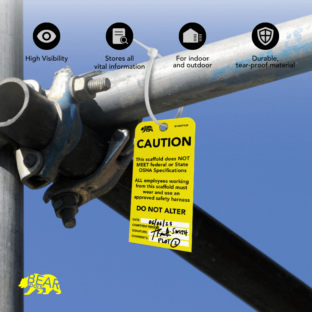 BearTOOLS Scaffold Tags