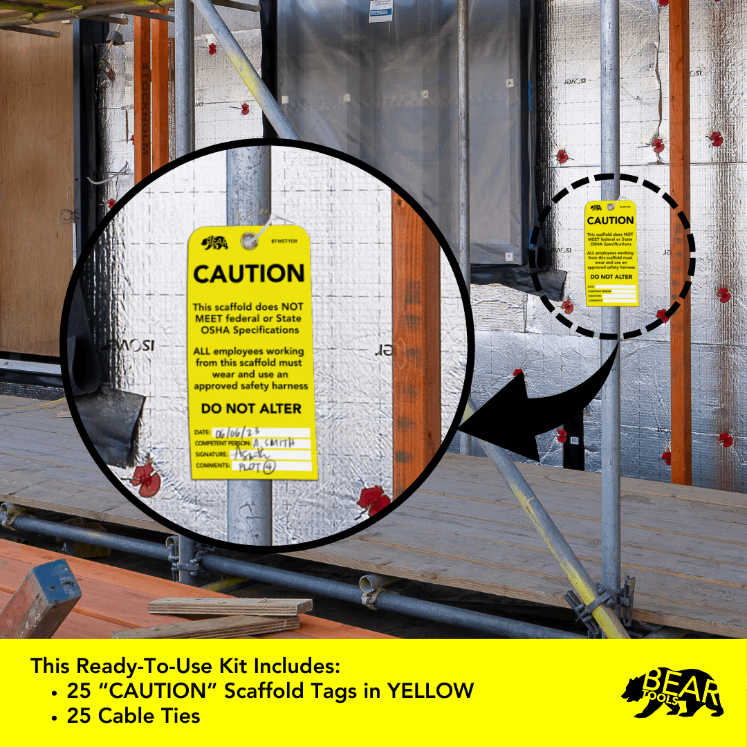 BearTOOLS Scaffold Tags
