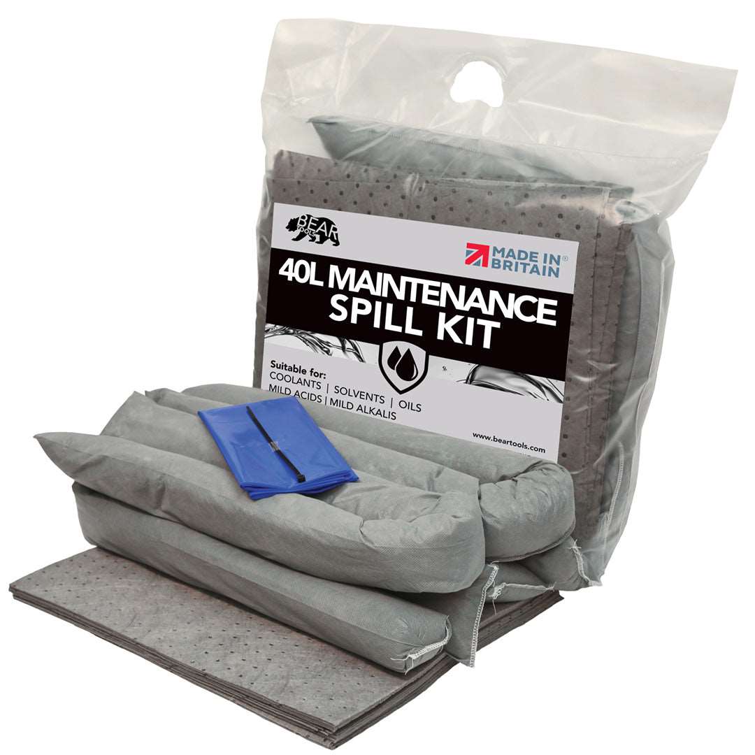 BearTOOLS 40L Spill Kit - GearbyBear Spill Control# product_vendor# GearbyBear - tool lanyards, tool tethering, workplace safety, spill kits
