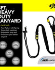 BearTOOLS ANSI-Approved Tool Lanyard with Spring Screw Lock Carabiner - GearbyBear Fall Protection