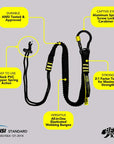 BearTOOLS ANSI-Approved Tool Lanyard with Spring Screw Lock Carabiner - GearbyBear Fall Protection