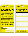 BearTOOLS Scaffold Tags - GearbyBear Safety Tagging Solutions