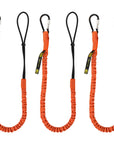 BearTOOLS Tool Lanyard with Aluminum Screw Lock Carabiner Orange - GearbyBear Fall Protection