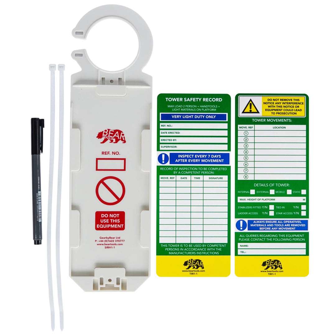 BearTOOLS Tower Inspection Record Kit - GearbyBear Safety Tagging Solutions