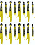 BearTOOLS Yellow Fabric Hard Hat Lanyard - Clip Attachment - GearbyBear Fall Protection