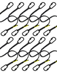 Dual Carabiner Tool Safety Lanyard Black - GearbyBear Fall Protection