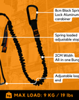 Tool Tether - Spring Locking Aluminum Carabiner & Adjustable Loop End - Tool Safety Lanyard