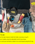 Tape Measure Holder with Belt Clip