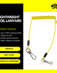 BearTOOLS Lightweight Coil Lanyard 2lbs 0.9kg - C512LYDC