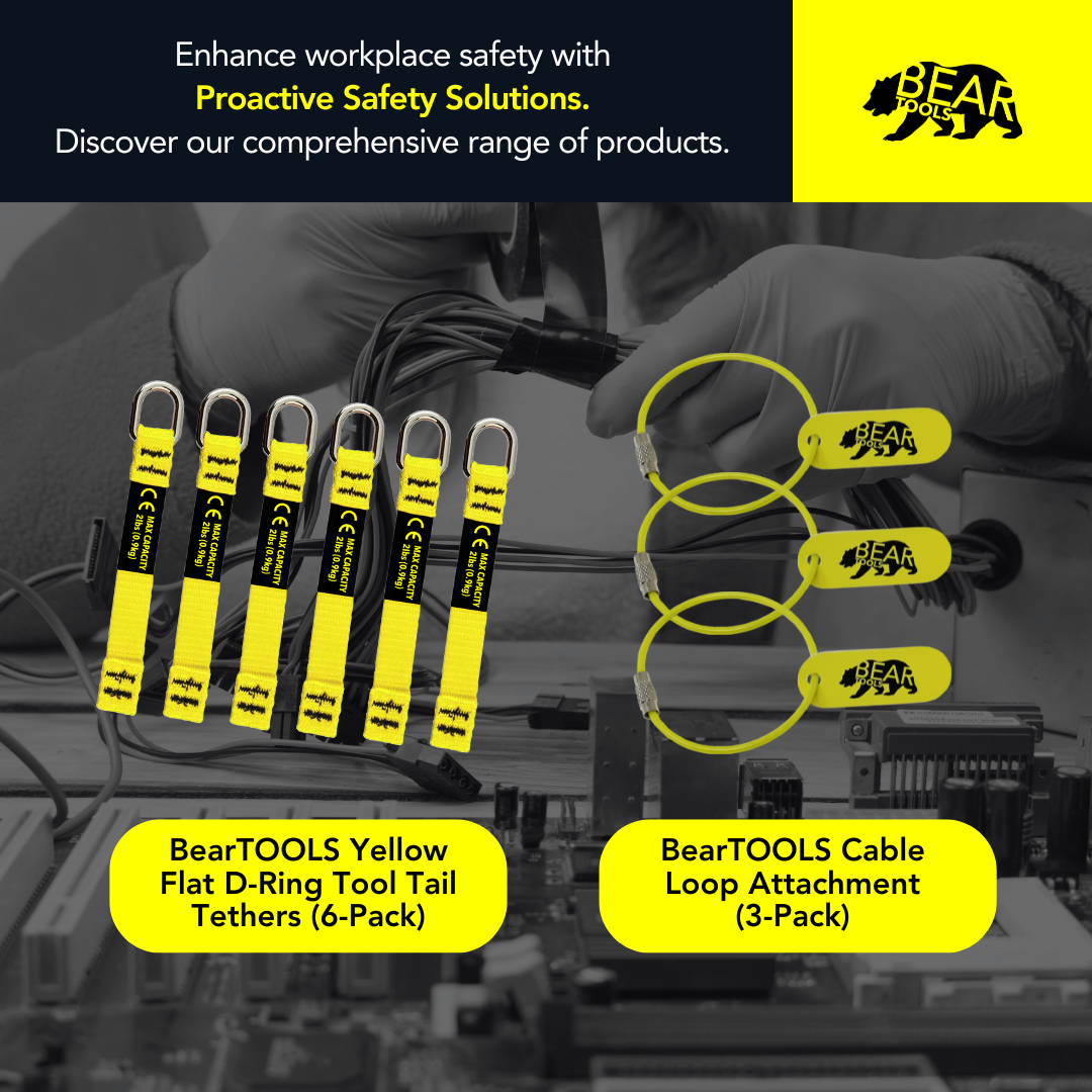 BearTOOLS Lightweight Coil Lanyard 2lbs 0.9kg - C513LYDC