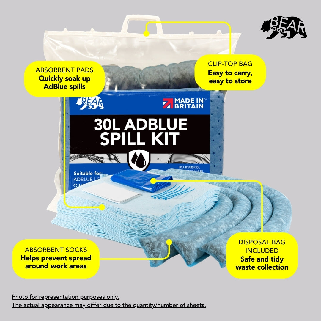 BearTOOLS AdBlue Spill Kits - BTABSK30L