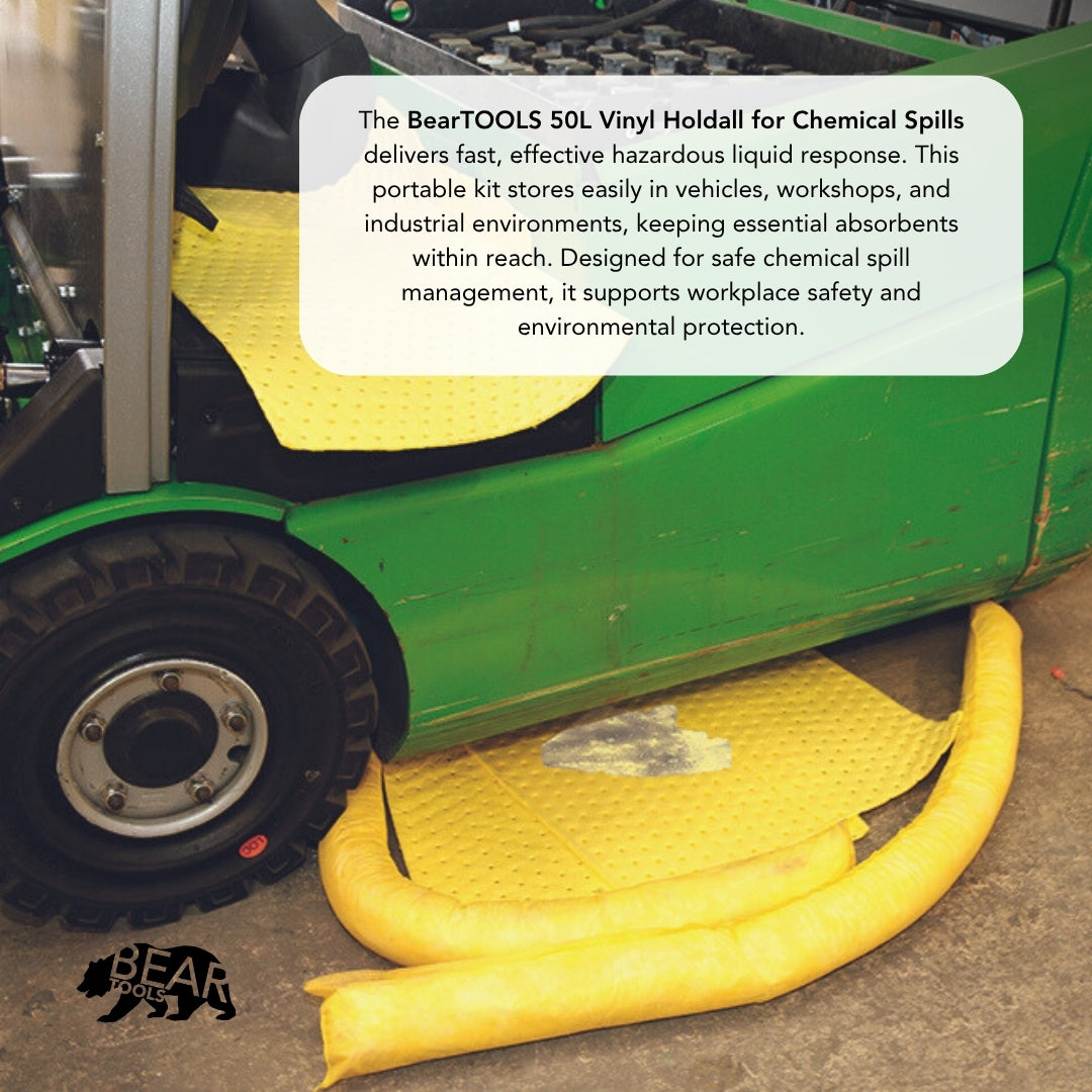 BearTOOLS Chemical Spill Kit - 50L Vinyl Holdall