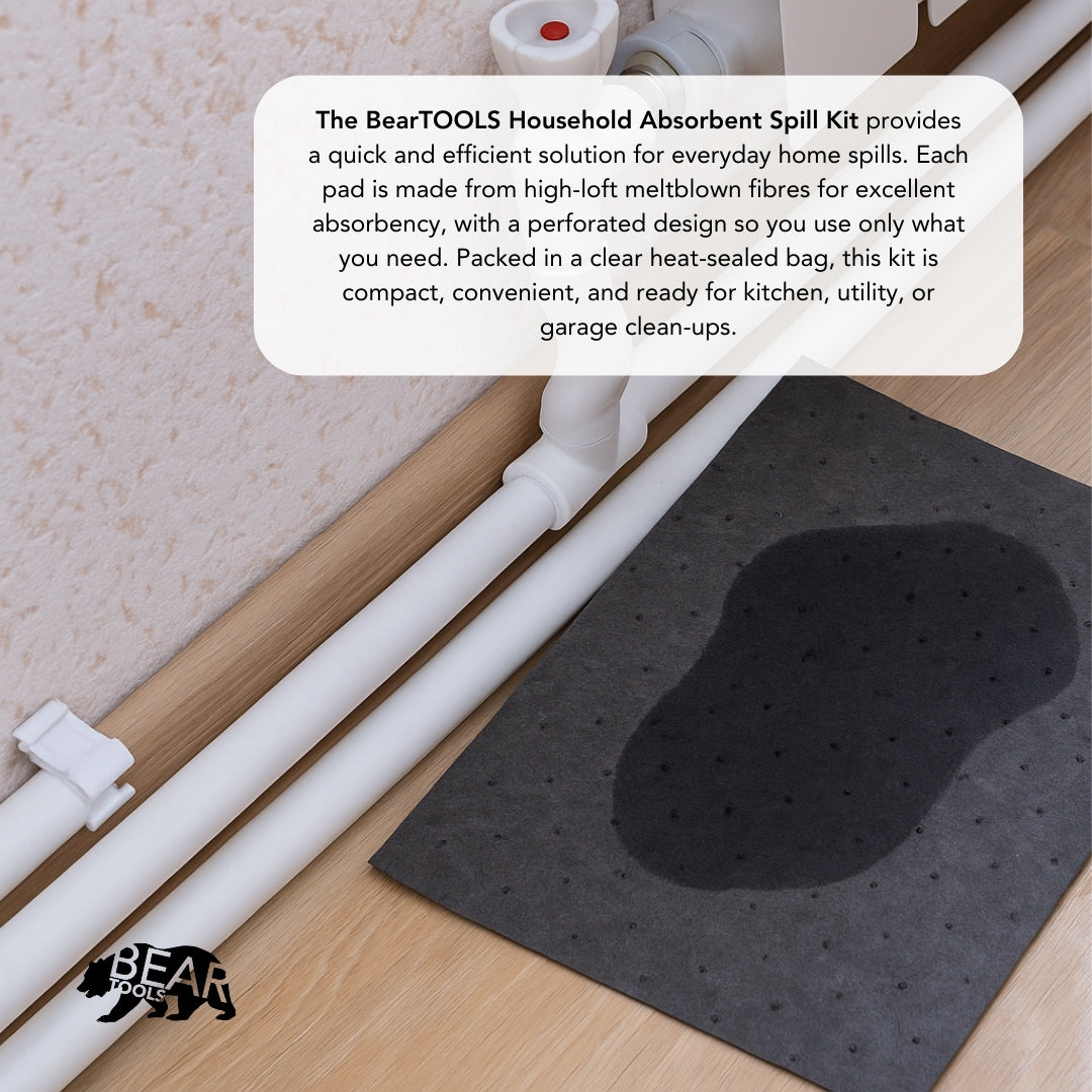 BearTOOLS Household Absorbent Spill Kit – 5L Capacity - BTHSK5L