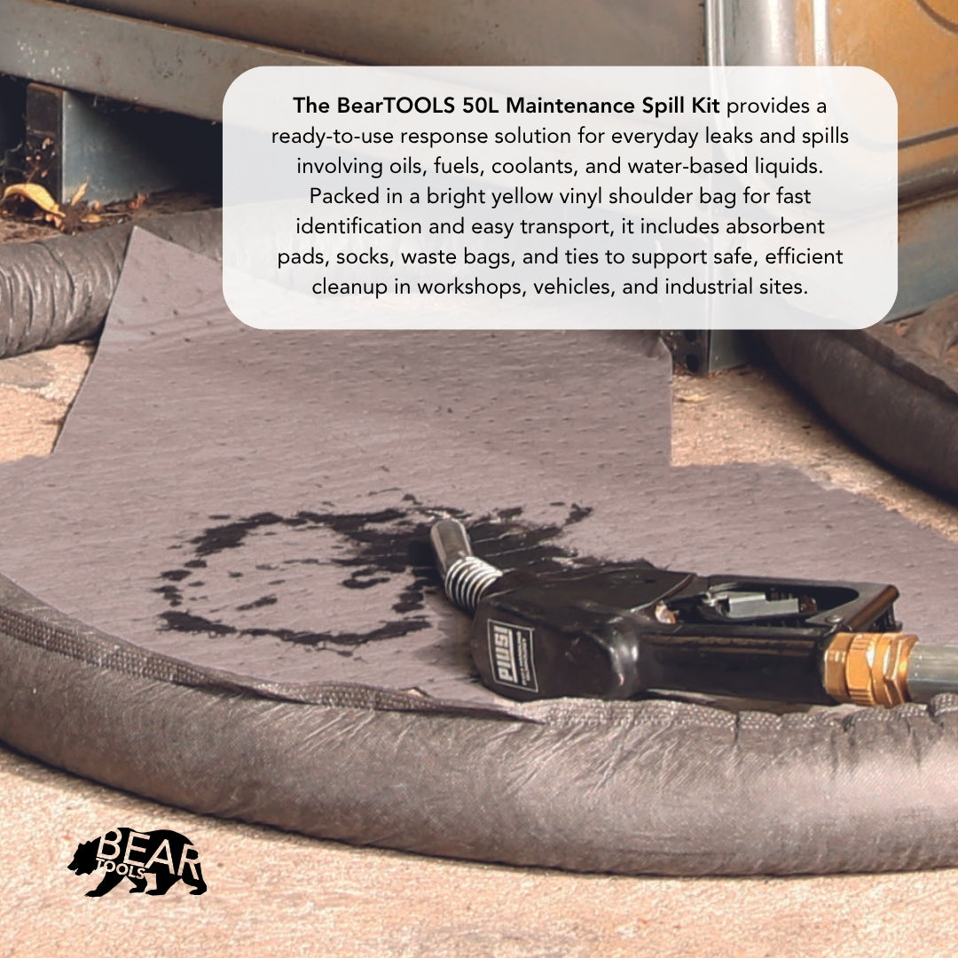 BearTOOLS Maintenance Spill Kit - 50L Vinyl Holdall