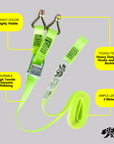 BearTOOLS 3 Meter Hi-Vis Ladder Strap CW Cam Lock - BT-HVLS-WH-3M bear-bikes Fall Protection bear-bikes tool lanyards tool tethering workplace safety spill kits