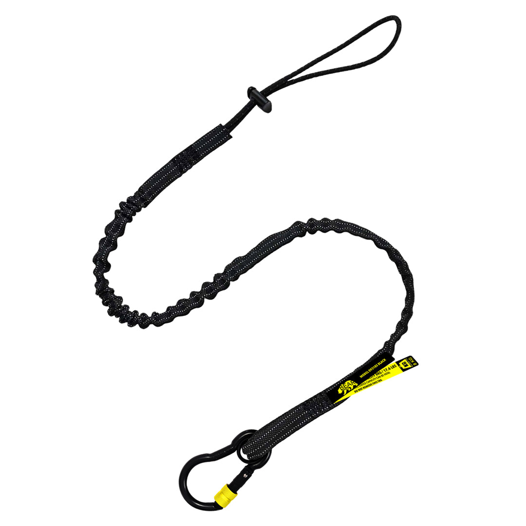 BearTOOLS Tool Lanyard With Aluminium Captive Eye Screw Lock Carabiner Black - GearbyBear Fall Protection# product_vendor# GearbyBear - tool lanyards, tool tethering, workplace safety, spill kits