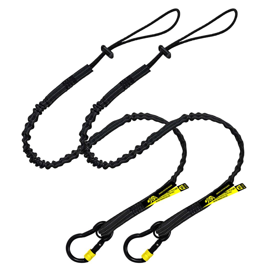 BearTOOLS Tool Lanyard With Aluminium Captive Eye Screw Lock Carabiner Black - GearbyBear Fall Protection# product_vendor# GearbyBear - tool lanyards, tool tethering, workplace safety, spill kits