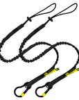 BearTOOLS Tool Lanyard With Aluminium Captive Eye Screw Lock Carabiner Black - GearbyBear Fall Protection