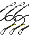 BearTOOLS Tool Lanyard with Aluminum Screw Lock Carabiner Black - GearbyBear Fall Protection