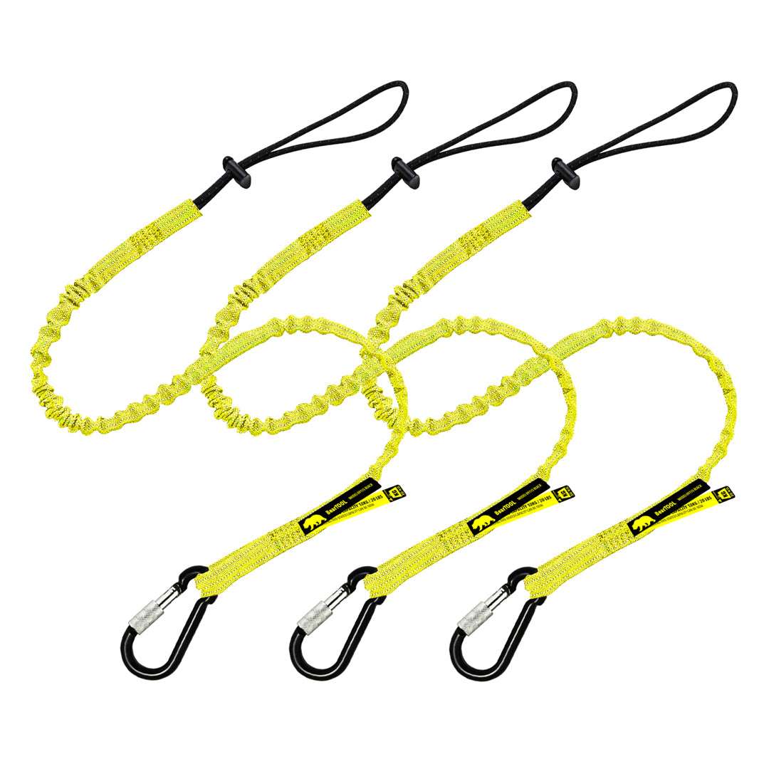 BearTOOLS Tool Lanyard with Aluminum Screw Lock Carabiner Yellow ...
