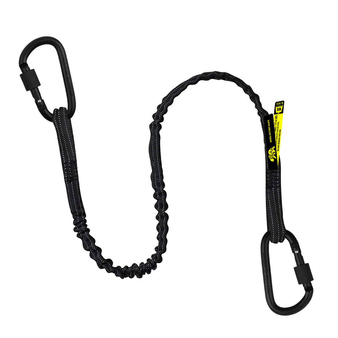 Dual Carabiner Tool Safety Lanyard Black – GearbyBear