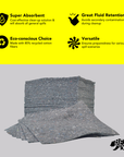 Eco Universal Spill Absorbent SheetsPads - BTEASH100 bear-bikes Spill Control bear-bikes tool lanyards tool tethering workplace safety spill kits