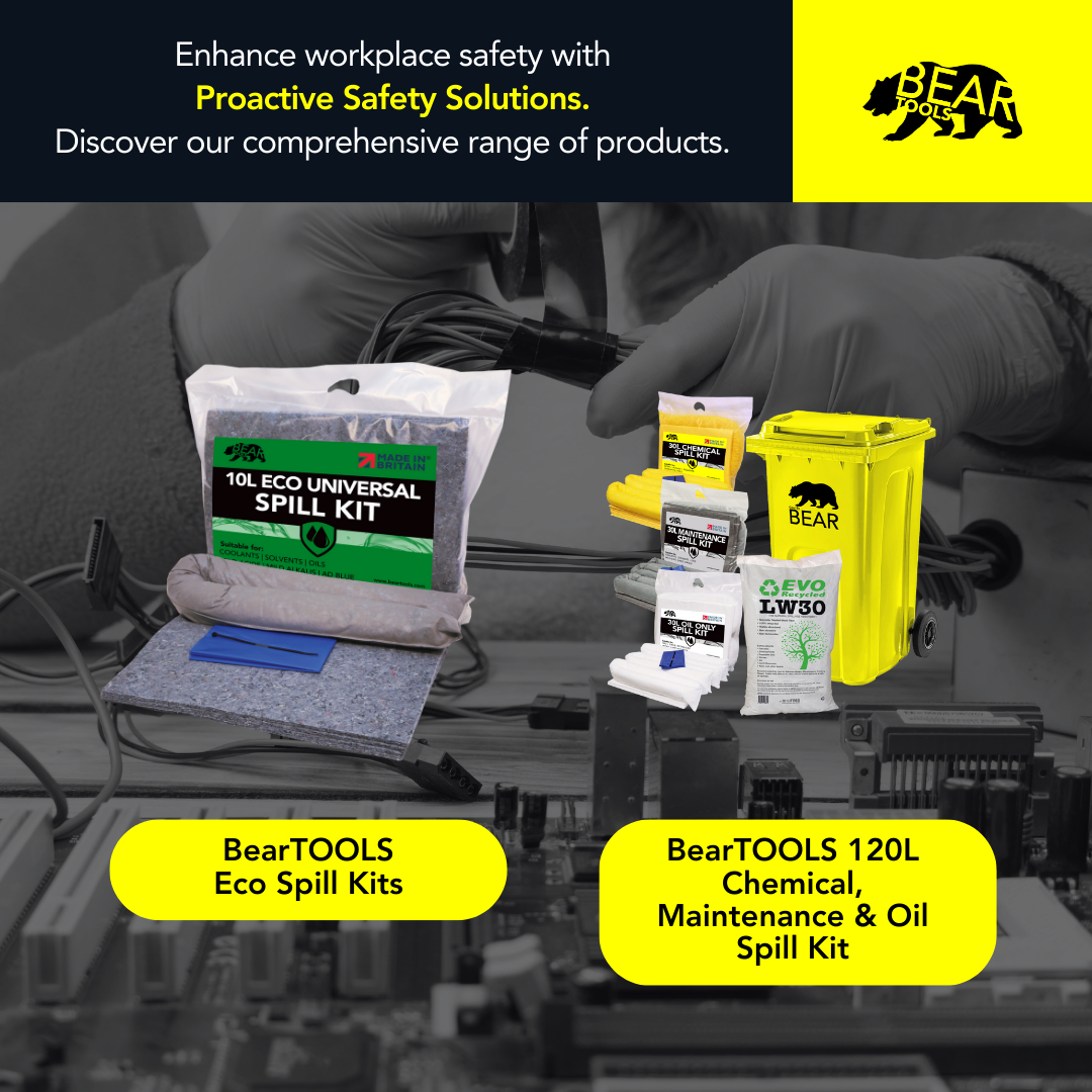 Eco Universal Spill Absorbent SheetsPads - BTEASH100 bear-bikes Spill Control bear-bikes tool lanyards tool tethering workplace safety spill kits