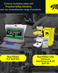 Eco Universal Spill Absorbent SheetsPads - BTEASH100 bear-bikes Spill Control bear-bikes tool lanyards tool tethering workplace safety spill kits