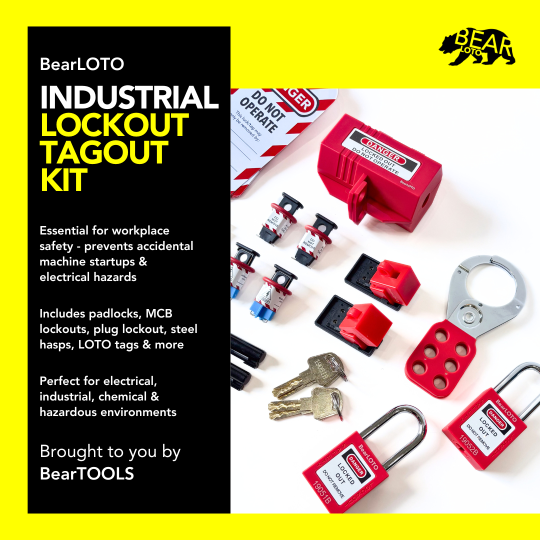 Complete Lockout Tagout (LOTO) Kit with Bag – GearbyBear