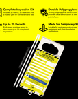 TWTIRK10 - BearTOOLS Temporary Works Inspection Tag Kit, 20 Inserts, Ties & Pen
