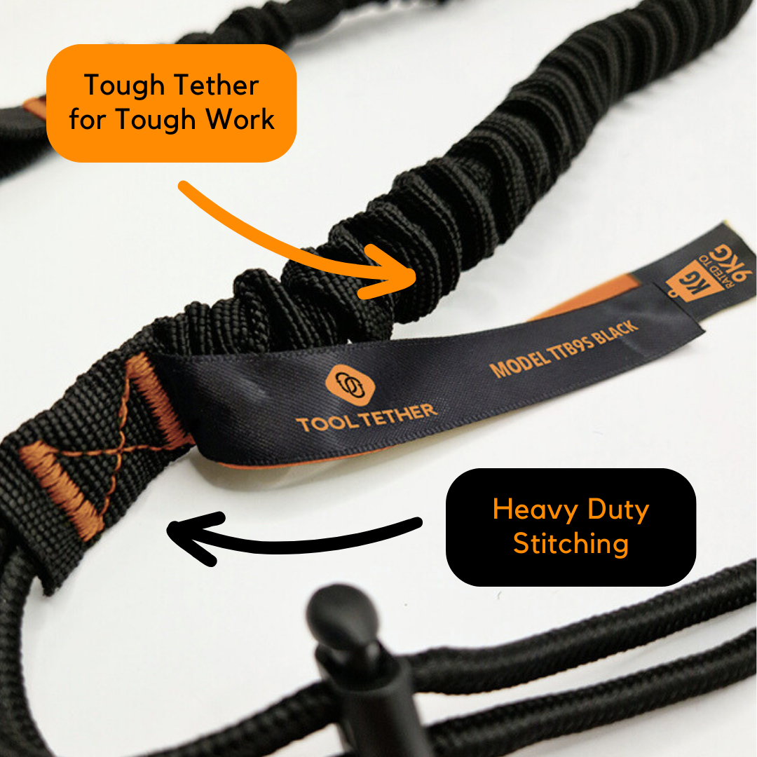 Tool Tether - Tool Safety Lanyard - TTB50S bear-bikes Fall Protection bear-bikes tool lanyards tool tethering workplace safety spill kits