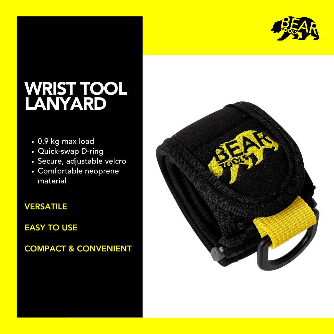 Wrist Tool Strap – Secure, Versatile, and Durable Tool Tethering - BT-WL-1 bear-bikes Fall Protection bear-bikes tool lanyards tool tethering workplace safety spill kits