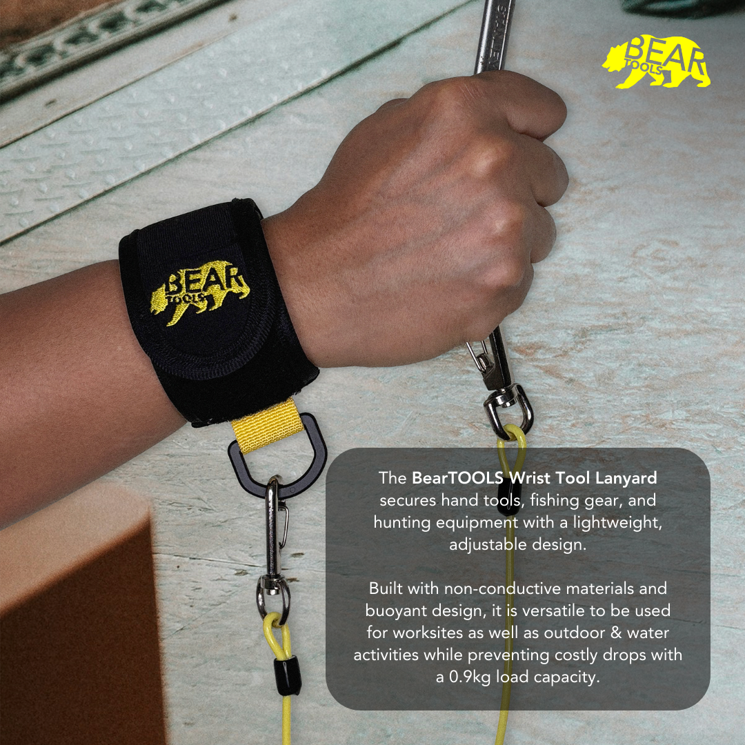 Wrist Tool Strap – Secure, Versatile, and Durable Tool Tethering - BT-WL-1 bear-bikes Fall Protection bear-bikes tool lanyards tool tethering workplace safety spill kits