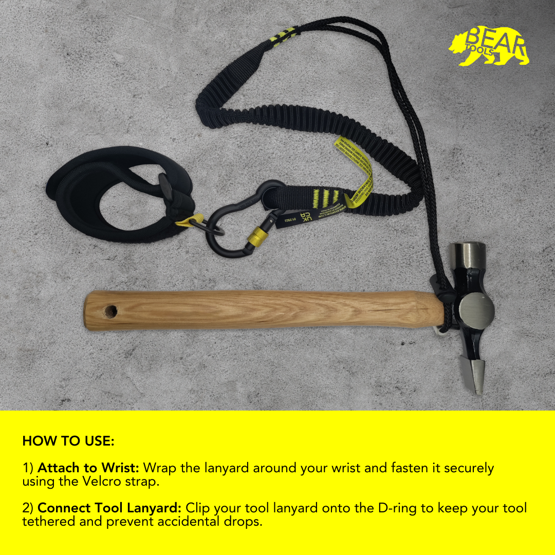 Wrist Tool Strap – Secure, Versatile, and Durable Tool Tethering - BT-WL-1 bear-bikes Fall Protection bear-bikes tool lanyards tool tethering workplace safety spill kits
